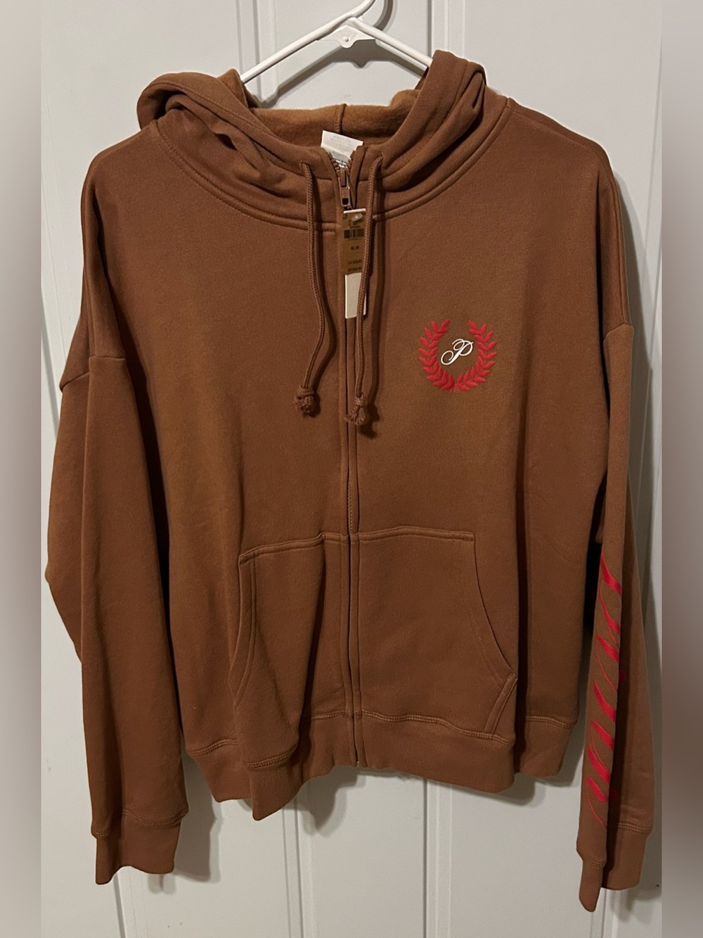 Victoria Secret Pink Women's Hoodie Sweater - Brown